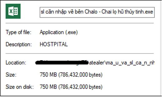 An exe file disguised as the Excel logo. Photo: CookieArena