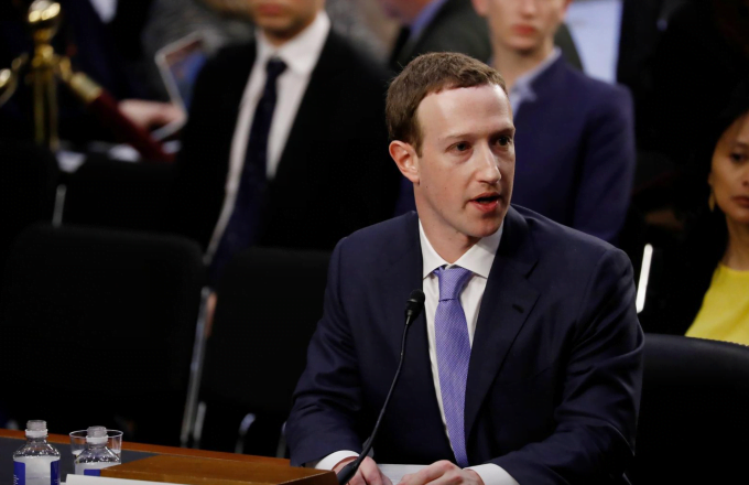 Meta CEO Mark Zuckerberg in a hearing in Washington in 2018. Photo: Reuters