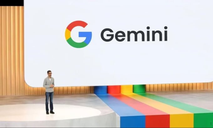 Gemini AI was mentioned by Google CEO Sundar Pichai at an event in May. Photo: New York Times