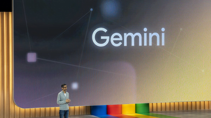 Alphabet CEO Sundar Pichai talked about Gemini at the Google I/O 2023 event in May. Photo: YouTube/Google