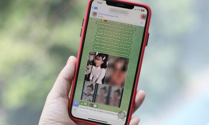 A group specializing in providing pornographic deepfake photo services on Telegram, attracting thousands of participants. Photo: Khuong Nha